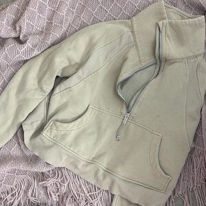 Lululemon Athletica Khaki Quarter-Zip Pullover